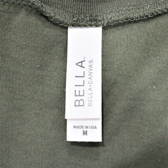 Bella Canvas Olive Green Humanity Heart Thorns Graphic Tank Top Women’s Size M - Picture 15 of 16